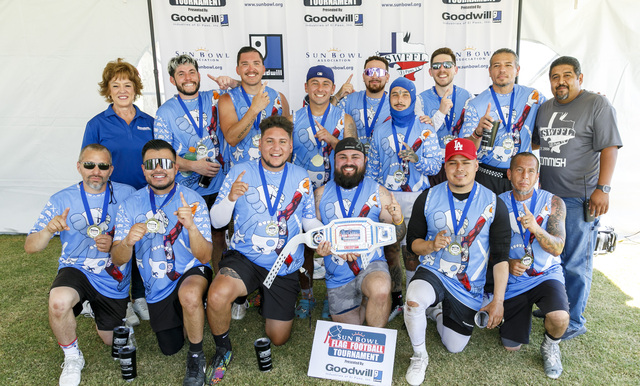 SUN BOWL ADULT FLAG FOOTBALL TOURNAMENT PRESENTED BY GOODWILL INDUSTRIES OF EL PASO AWARDS CASH PRIZES OVER THE WEEKEND